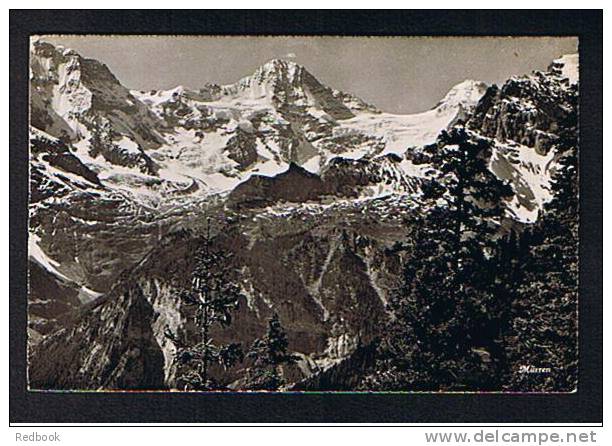 2 Real Photo Switzerland Postcards Dorfstrasse Murren & Eiger Mountaineering Climbing Theme - Ref 239 - Mürren