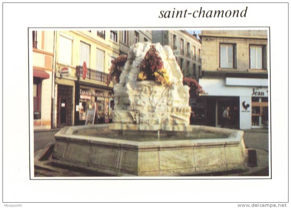 CPM De Saint Chamond   Fontaine  LE SAUT DU GIER - Saint Chamond