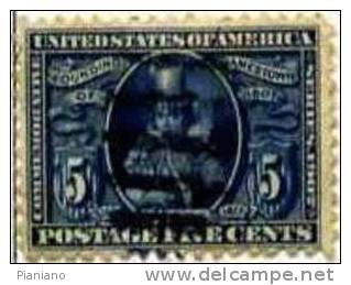 PIA - USA - 1907 : 300° De La Fondation De Jamestown : L' Indienne Pocahontas - (Yv 166) - Used Stamps