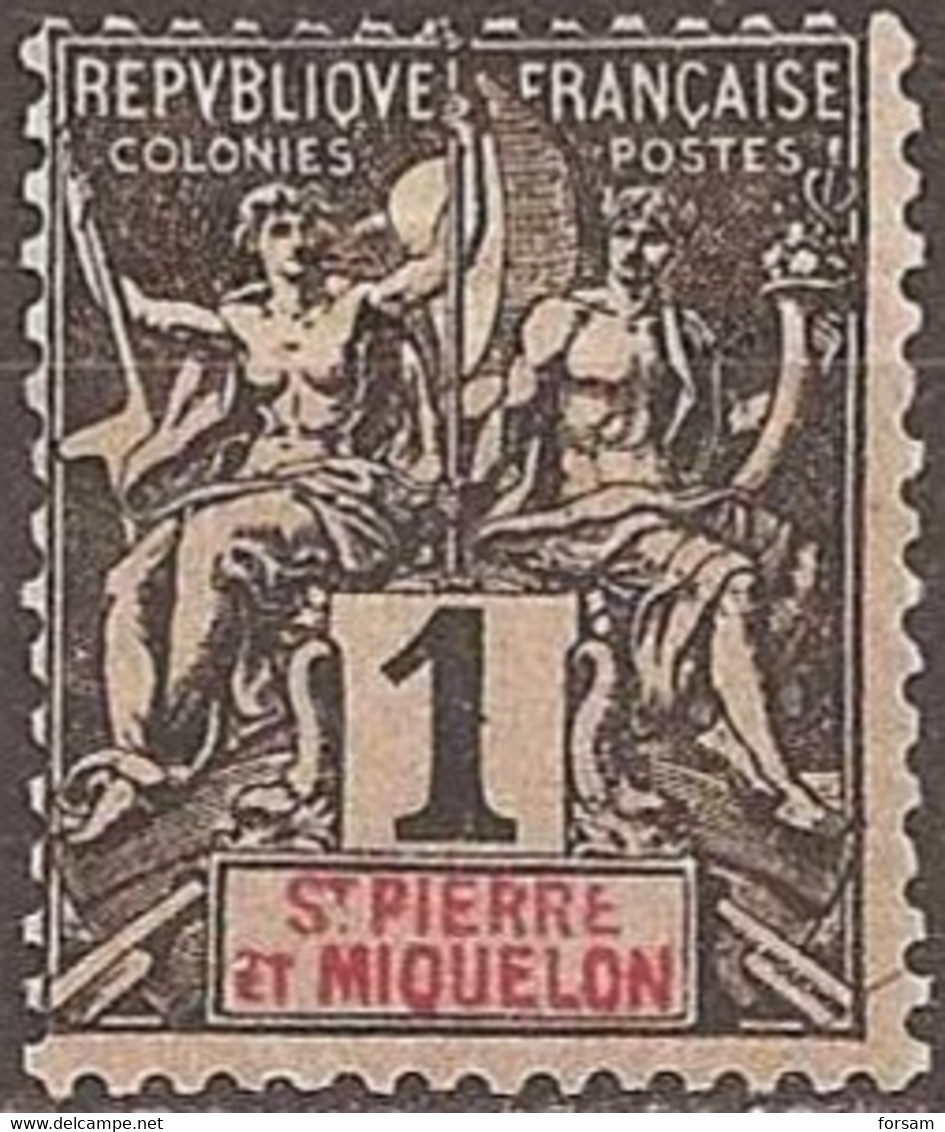SAINT-PIERRE And MIQUELON..1892..Michel # 46...MLH. - Neufs