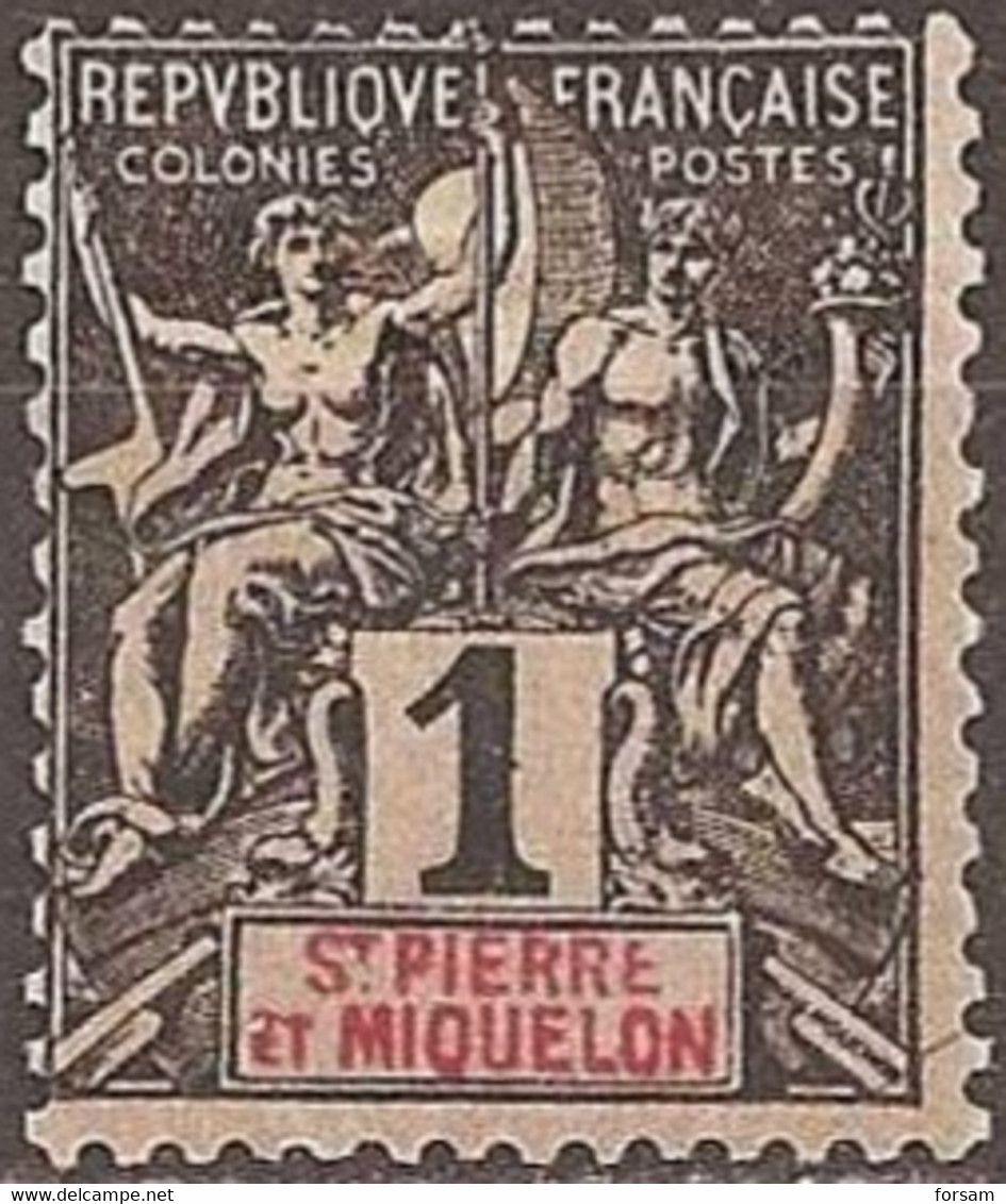 SAINT-PIERRE And MIQUELON..1892..Michel # 46...MLH. - Nuevos