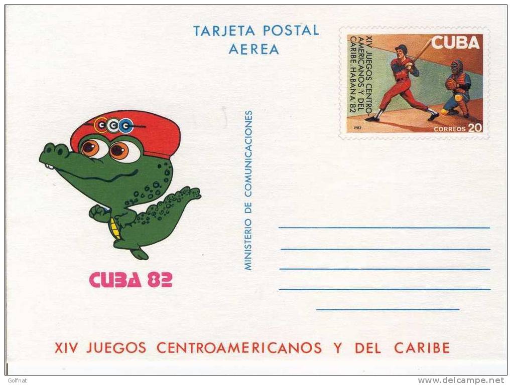 1982 CUBA ENTIER POSTAL BASE BALL - Béisbol