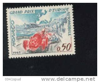 1963   Monaco Timbre ** Never Hinged  Grand Prix D'Europe Automobile - Automovilismo