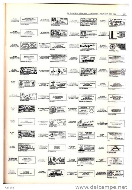 La Philatélie Française N°434 435 436 Août Sept Oct 1990 Organe Officiel TBE