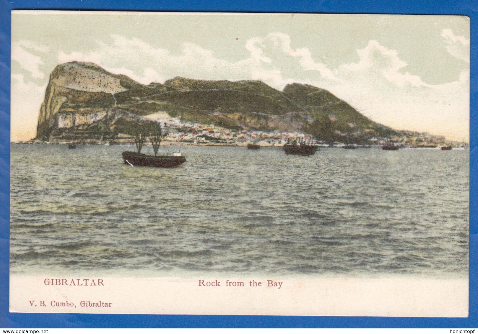 Gibraltar; Rock From The Bay; 1908 - Gibraltar