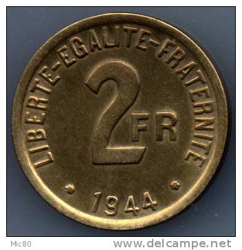 2F France Libre 1944 Sup - 2 Francs