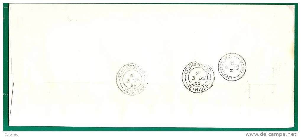 TRINIDAD & TOBAGO - REGISTERED COVER TRINIDAD To NEW JERSEY - Trinidad & Tobago (1962-...)