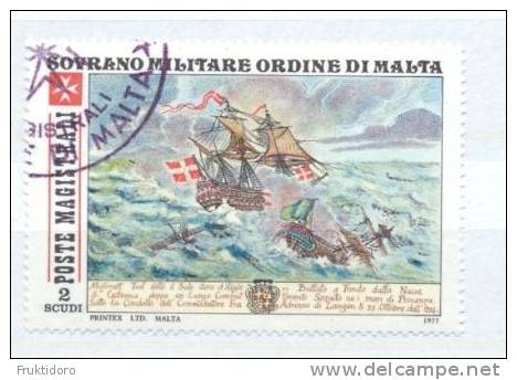 SMOM Sovereign Military Order Of Malta Mi 138 Algiers - October 22, 1714 - Naval Battle - 1977 - Malta (Orde Van)