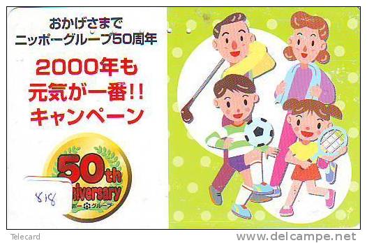 Telecarte JAPON TENNIS (818)   SPORT JAPAN   Phonecard Telefonkarte - Sport