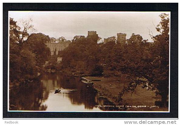 Judges Real Photo Postcard Warwick Castle From The Bridge Warwickshire - Ref 240 - Warwick