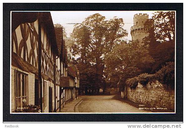 1940 Judges Real Photo Postcard Warwick Castle & Mill Lane Warwickshire - Ref 240 - Warwick
