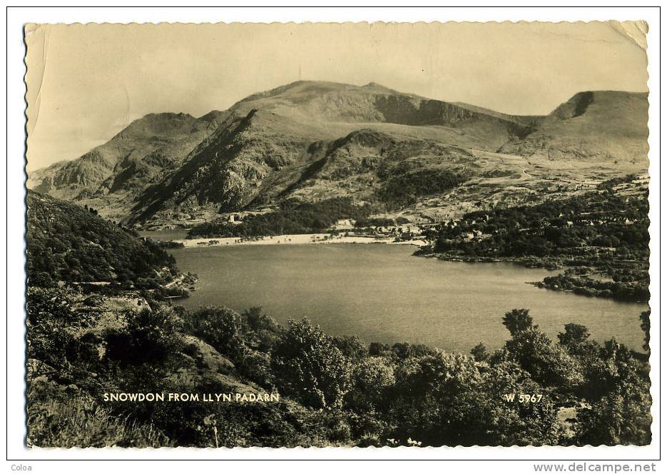 Snowdon From Llyn Padarn - Caernarvonshire