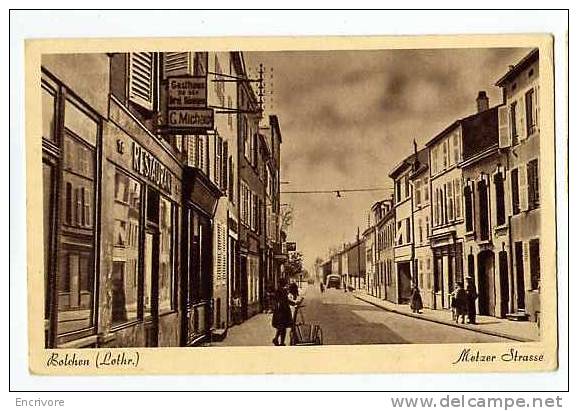 Cpa BOLCHEN Boulay  Metzer Strasse  Restaurant G MICHAUX Gasthaus - Boulay Moselle