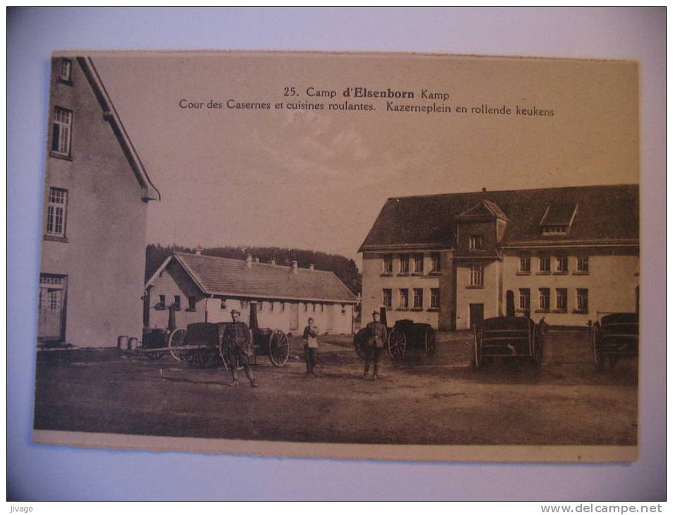 Belgique :  Camp D'ELSENBORN Kamp  -  Cour Des Casernes Et Cuisines Roulantes - Elsenborn (camp)