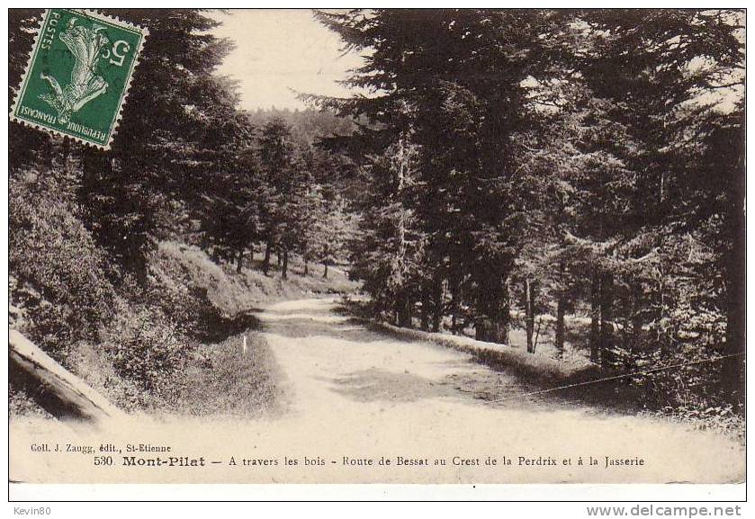 42 MONT PILAT A Travers Les Bois Route De Bessat Au Crest De La Perdrix Et à La Jasserie - Mont Pilat