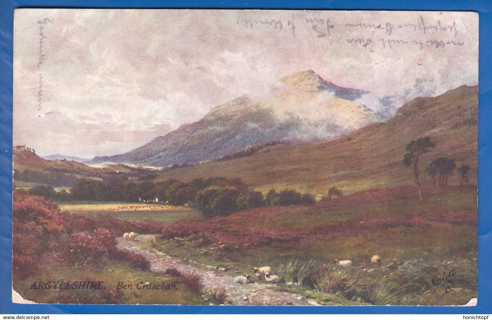 Schottland; Argyllshire; Ben Cruachan; 1905 Oilette Tuck's Post Card; Künstlerkarte - Argyllshire