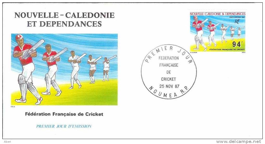 FDC 290 Nlle CALEDONIE - CRICKET - PA 256 - FDC