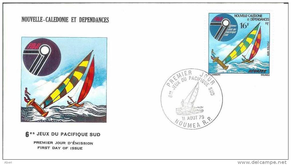 FDC 291 Nlle CALEDONIE - VOILE - 6éme Jeux Du Pacifique - POSTE 430 - FDC