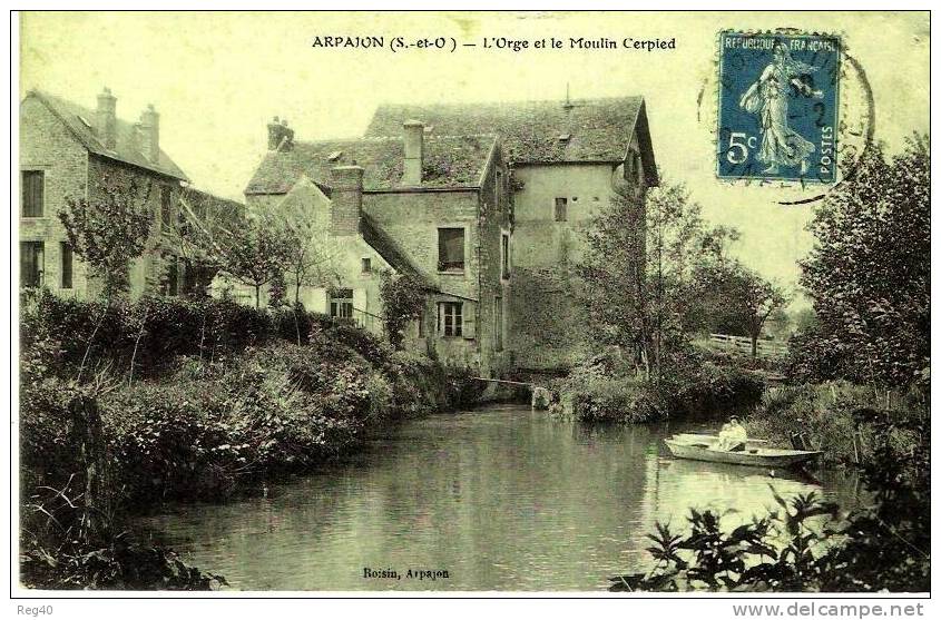 D91 - ARPAJON  -  L'Orge Et Le Moulin Cerpied - Arpajon