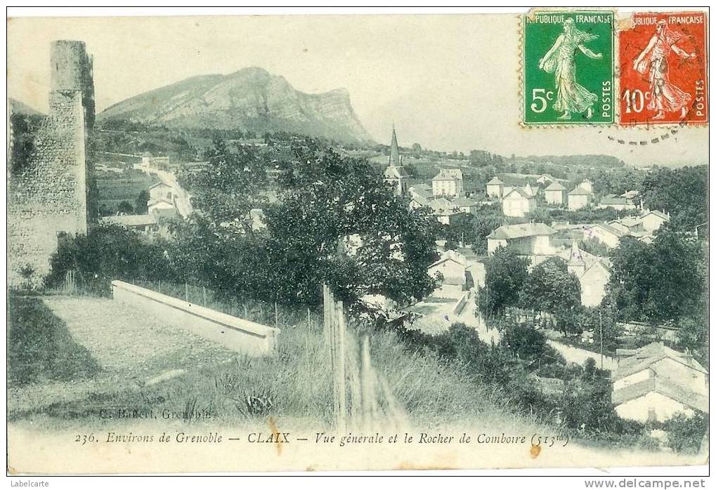 ISERE 38. CLAIX.VUE GENERALE - Claix