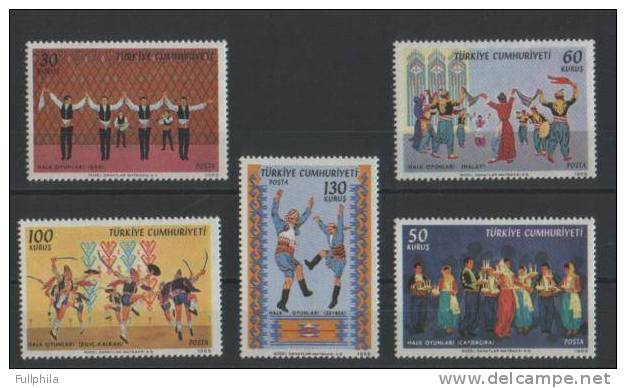 1969 TURKEY FOLK DANCES MNH ** - Danse