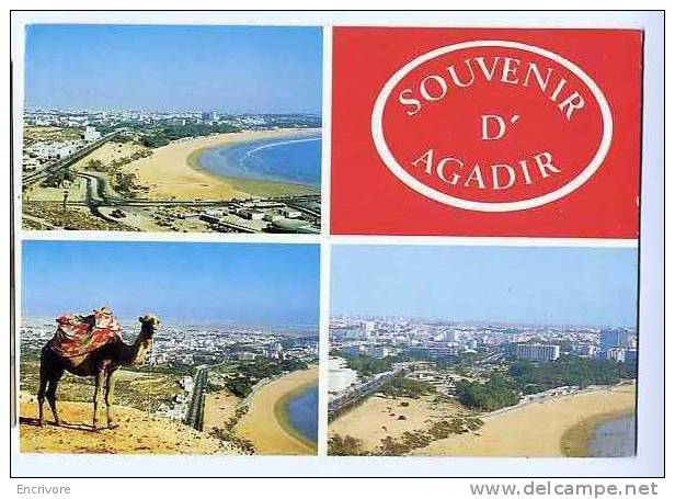 Cpsm AGADIR Souvenir - Vue Panoramique Plage -728 Casa Image - Agadir