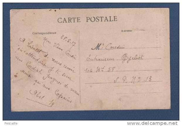 CP ENVIRONS DE BLANGY SUR BRESLE - CHATEAU DE RAMBURES - LA GROSSE TOUR - COTE NORD - 1917 - Blangy-sur-Bresle