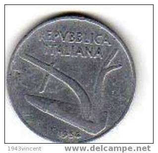 M 67 - 10 LIRE 1954 R ITALIE - RARE - - 10 Lire