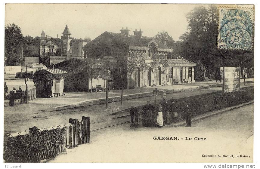 Carte Postale Ancienne Livry Gargan - La Gare - Chemin De Fer - Livry Gargan