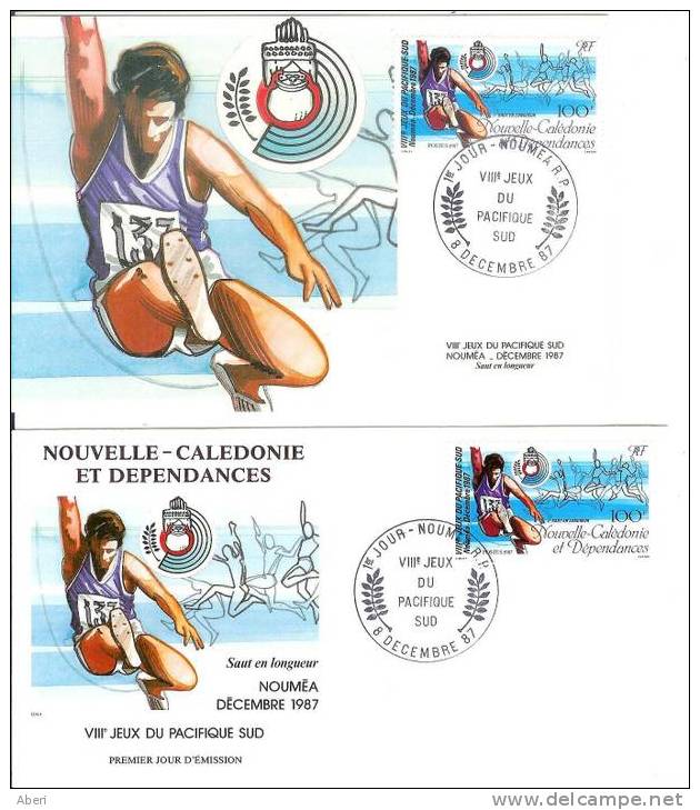 FDC 298 POSTE 548 - Nlle CALEDONIE - Saut En Longueur - 8é Jeux Du Pacifique - FDC