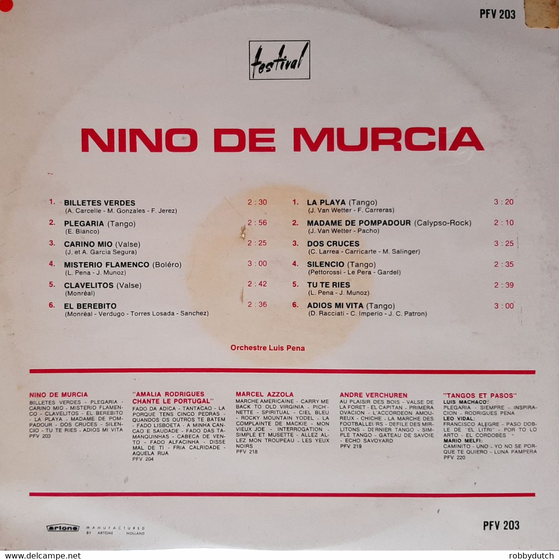 * LP * NINO DE MURCIA (Hollanda 1965 Ex-!!!) - Autres - Musique Espagnole