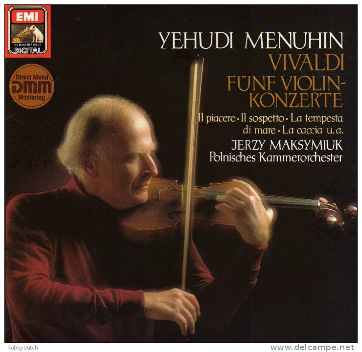 * LP * VIVALDI - FÜNF VIOLINKONZERTE - YEHUDI MENUHIN (Digital Recording 1983 M-!!!) - Klassiekers
