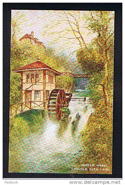 Early Postcard Water Wheel Groudle Glen Isle Of Man  - Ref 241 - Man (Eiland)