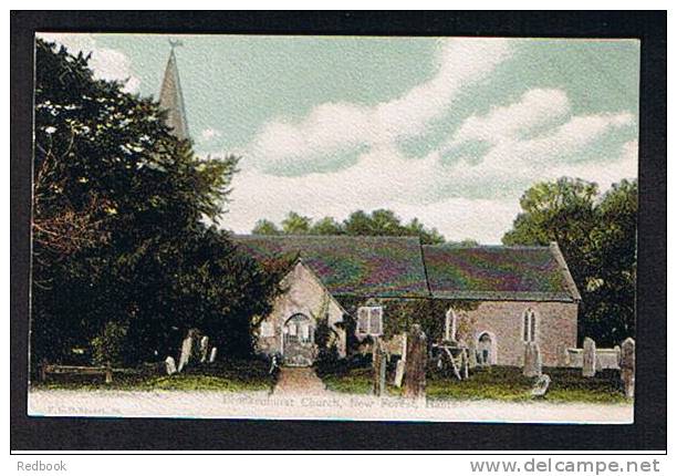 Early FGO F.G.O Stuart Postcard Brockenhurst Church New Forest Hamshire Near Southampton - Ref 241 - Southampton