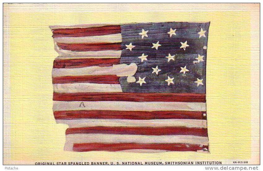 Original Star Banner - American Flag - Linen Mint Neuve Impeccable - History