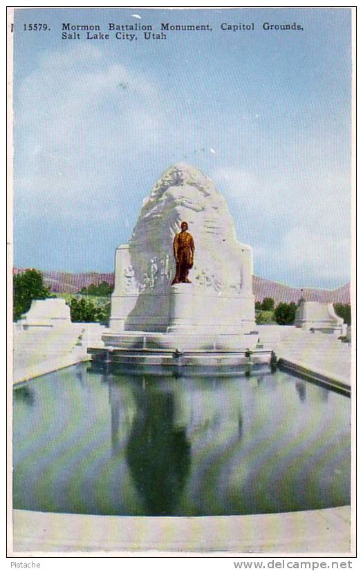 Salt Lake City Utah - Mormon Battalion Monument - Unused - Salt Lake City