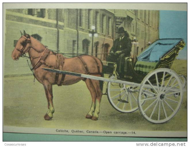 3738 CANADA  QUEBEC OPEN CARRIAGE      ETHNIC ETNICA   AÑOS / YEARS / ANNI  1930 - Non Classés