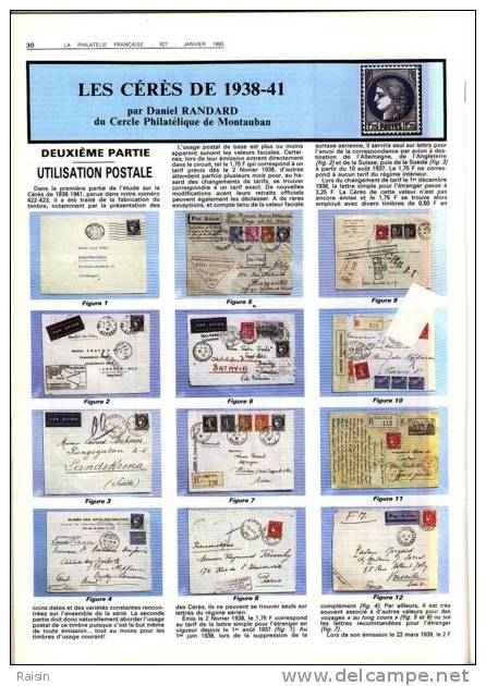 La Philatélie Française N°427 15 Janvier 1990 Organe Officiel TBE - Français (àpd. 1941)