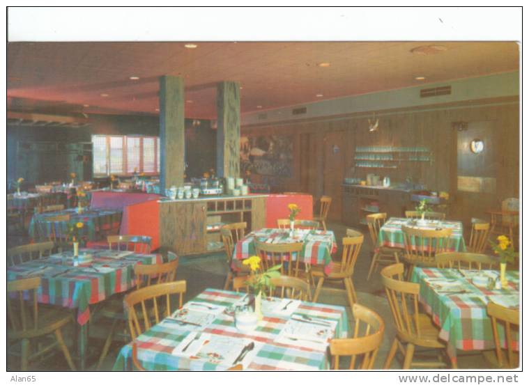 Iowa City Iowa Curt Yocom Restaurant Interior, Vintage Postcard - Autres & Non Classés