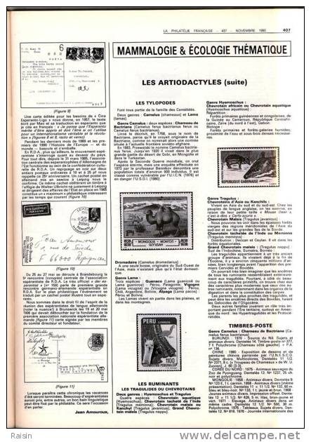 La Philatélie Française N°437 Novembre 1990 Organe Officiel TBE