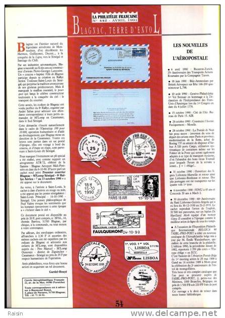 La Philatélie Française N°442 Avril 1991 Organe Officiel  TBE