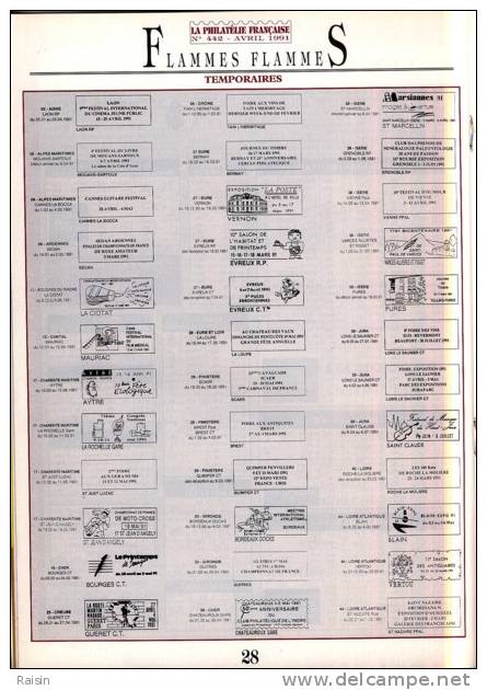 La Philatélie Française N°442 Avril 1991 Organe Officiel  TBE