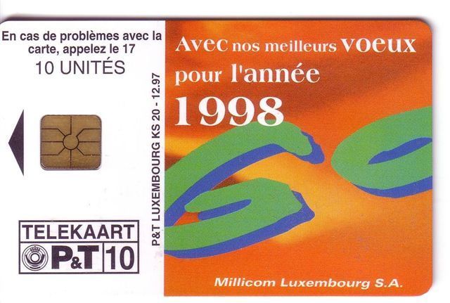 TANGO  ( Luxembourg Rare Card KS 20 - 12.97 ) - Luxemburg - Luxembourg
