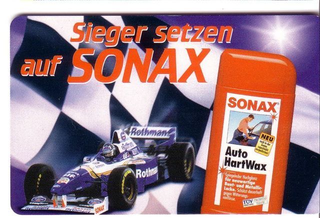 SONAX  ( Luxembourg Rare Card KS 10 - 10.96 ) - Formula 1 - Car - Automobile - Luxemburg  ( See Scan For Condition ) - Luxembourg