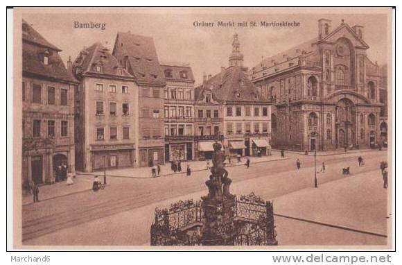 BAVIERE . BAMBERG . GRUNER MARKT MIT ST. MARTINSKIRCHE - Bamberg