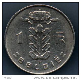 1 F Belgique 1962 Lég Flamande Ttb+ - 1 Franc