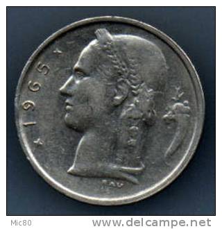 Belgique 1F 1965 Légende Flamande Ttb+ - 1 Franc