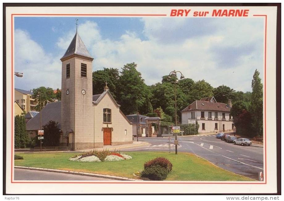 CPM  BRY Sur MARNE  L'Eglise Saint Gervais - Bry Sur Marne