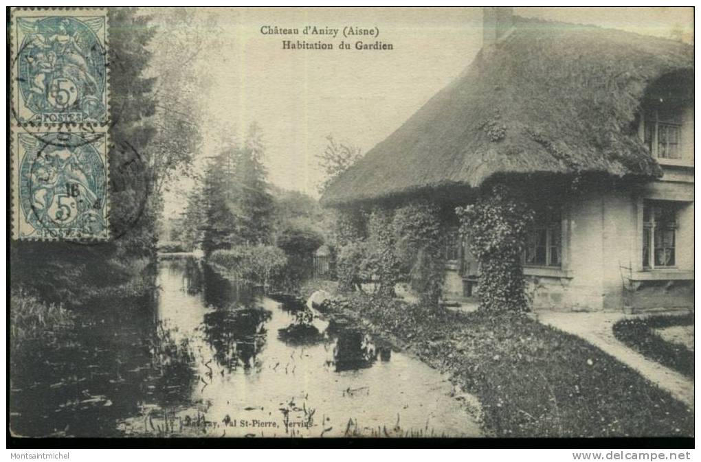 Anizy. Aisne 02. Le Château - Habitation Du Gardien. Avant La Guerre 14-18. - Autres & Non Classés