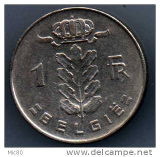 Belgique 1 Franc 1970 Légende Flamande Ttb - 1 Franc